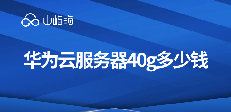 华为云视频服务器价格:华为云服务器40g多少钱